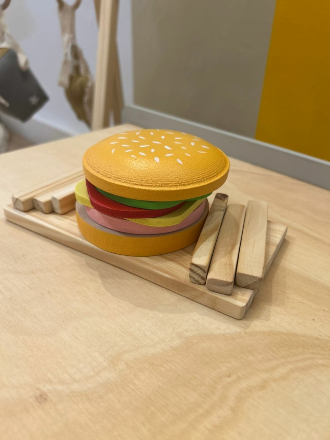 Hamburguesas y papitas
