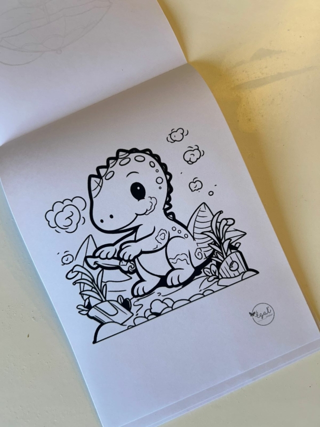Libro para colorear DINOS - Imagen 2
