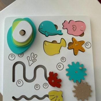 Tablero sensorial oceano