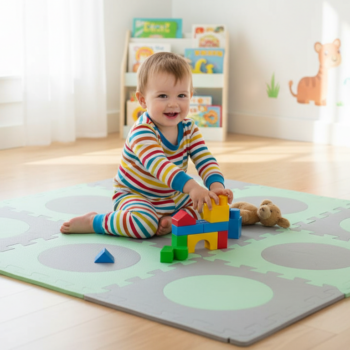 Piso goma eva círculos