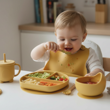 Combo Plato Triple + Tapa + Vaso doble + Bowl + Cubiertos