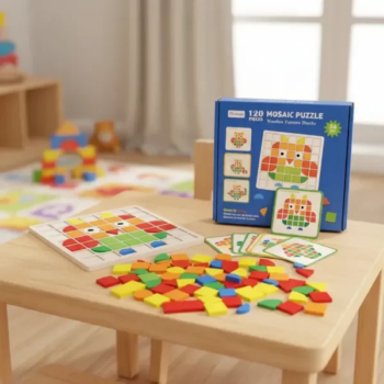 Bloques Puzzle de Madera120 Pzas