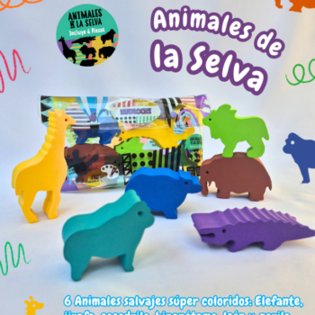 Estuche animales selva Lublocks